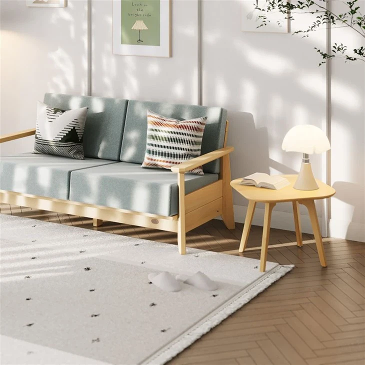 Loveseat sófi úr gegnheilum viði